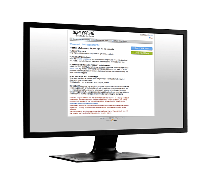 Customer support portal